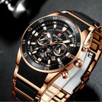 REWARD Brand Mens Watches Luxury Quartz Blue Watch Full Steel Men Chronograph Waterproof Business Wrist Watch Relogio Masculino