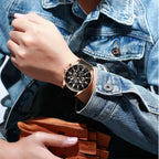 REWARD Brand Mens Watches Luxury Quartz Blue Watch Full Steel Men Chronograph Waterproof Business Wrist Watch Relogio Masculino