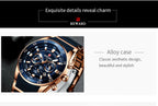 REWARD Brand Mens Watches Luxury Quartz Blue Watch Full Steel Men Chronograph Waterproof Business Wrist Watch Relogio Masculino