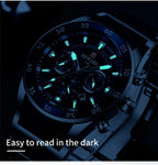 REWARD Brand Mens Watches Luxury Quartz Blue Watch Full Steel Men Chronograph Waterproof Business Wrist Watch Relogio Masculino
